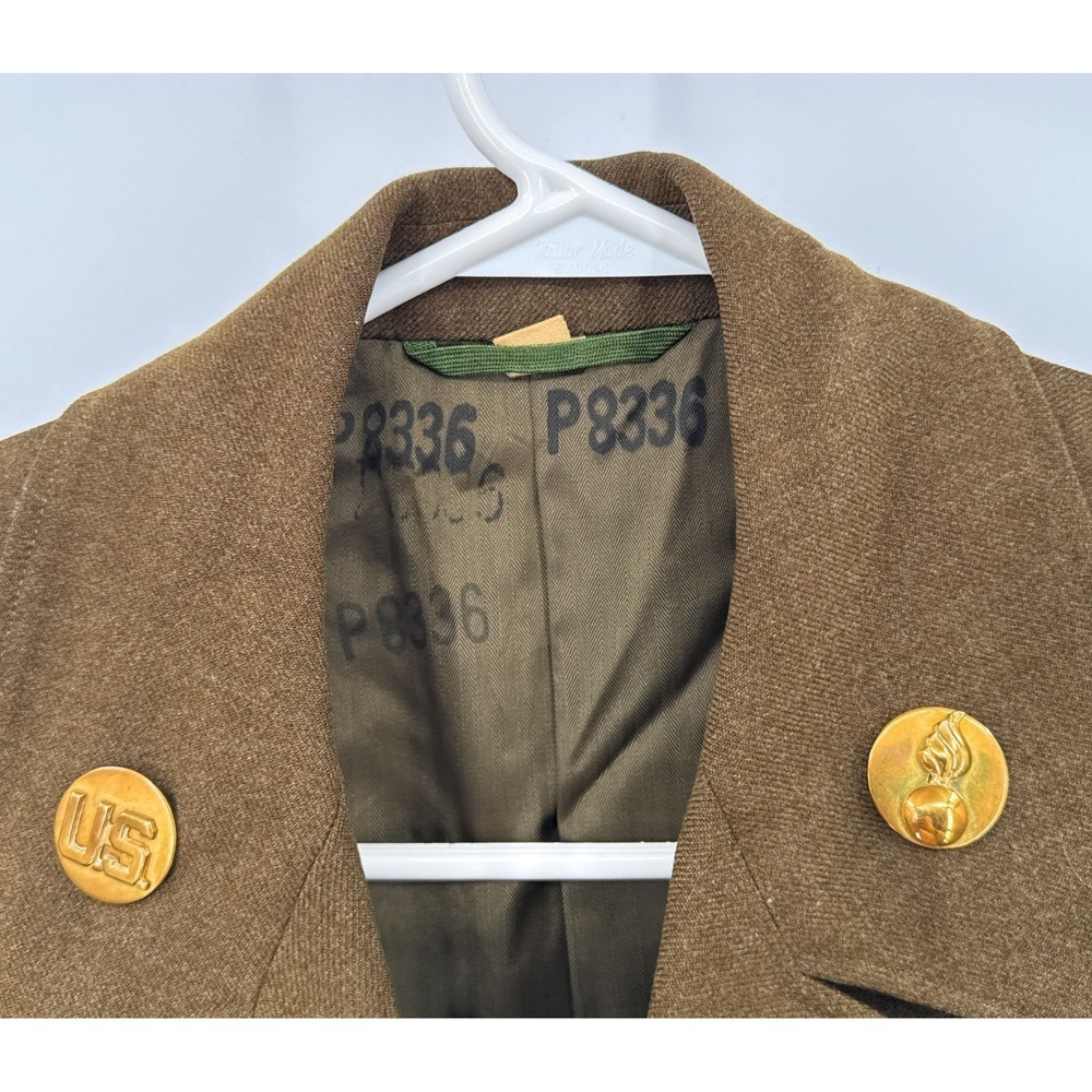 WWII 6th Army‎ Ordinance Specialist Coat Jacket Brown - Picture 3 of 7